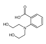 2-[bis(2-hydroxyethyl)amino]benzoic acid Structure