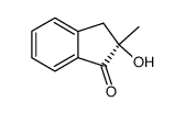 (R)-2-hydroxy-2-methyl-2,3-dihydro-1H-inden-1-one结构式