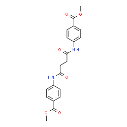 dimethyl 4,4'-[(1,4-dioxo-1,4-butanediyl)di(imino)]dibenzoate Structure