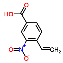Benzoic acid, 4-ethenyl-3-nitro- (9CI) Structure