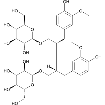 亚麻木酚素结构式