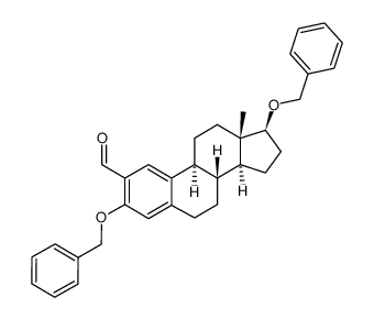 3,17β-bis(benzyloxy)estra-1,3,5(10)-triene-2-carbaldehyde Structure
