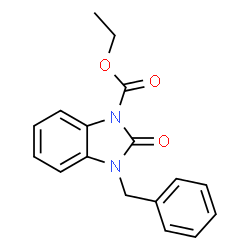 3-BENZYL-2-OXO-2,3-DIHYDRO-BENZOIMIDAZOLE-1-CARBOXYLIC ACID ETHYL ESTER结构式