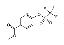 methyl 2-((trifluoromethyl)sulfonyl)pyridine-5-carboxylate Structure