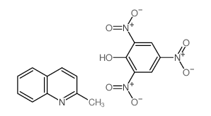 2-methylquinoline; 2,4,6-trinitrophenol structure