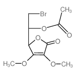 L-Ascorbic acid, 6-bromo-6-deoxy-2,3-di-O-methyl-, acetate (en) Structure