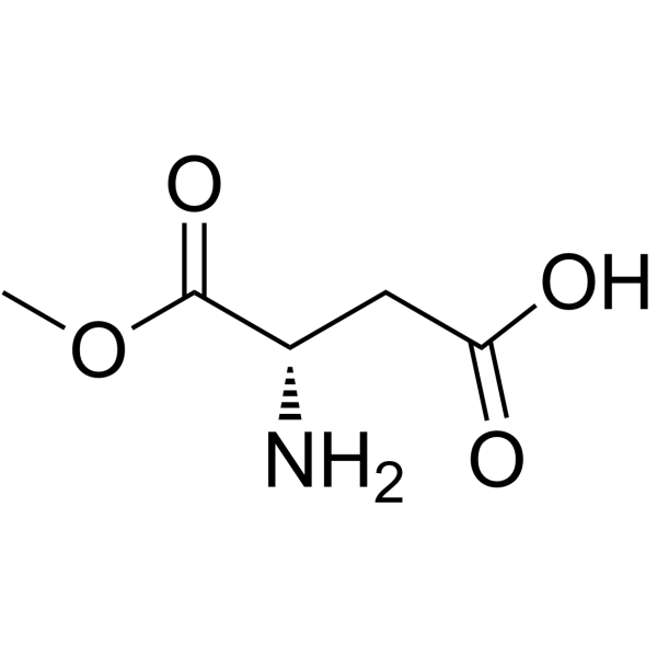 L-天门冬氨酸 1-甲酯结构式