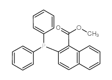 2-二苯基膦-1-萘甲酸甲酯结构式