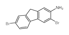 3,7-dibromo-9H-fluoren-2-amine结构式