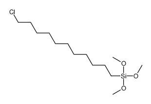 11-氯十一烷基三甲氧基硅烷结构式