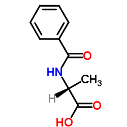 (R)-2-苯酰胺基丙酸结构式