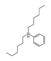 dihexyl(phenyl)silane结构式