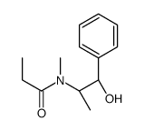N-[(1R,2R)-1-hydroxy-1-phenylpropan-2-yl]-N-methylpropanamide Structure