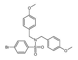 4-溴-N,N-双(4-甲氧基苄基)苯磺酰胺结构式