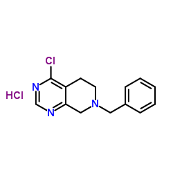7-苄基-4-氯-5,6,7,8-四氢吡啶并[3,4-D]嘧啶结构式