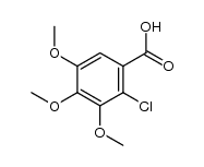 2-chloro-3,4,5-trimethoxy-benzoic acid结构式