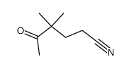4,4-dimethyl-5-oxohexane-nitrile Structure