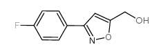 [3-(4-氟苯基)异恶唑-5-基]甲醇结构式