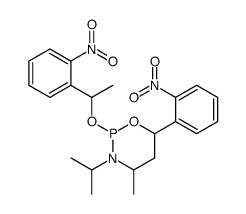 N-[bis[1-(2-nitrophenyl)ethoxy]phosphanyl]-N-propan-2-ylpropan-2-amine Structure