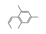 1,3,5-trimethyl-2-[(1Z)-prop-1-en-1-yl]benzene Structure