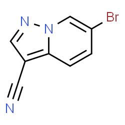 6-溴吡唑并[1,5-a]吡啶-3-甲腈结构式