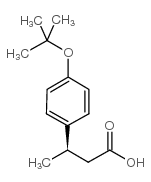 (R)-3-(4-叔丁氧基苯基)丁酸结构式
