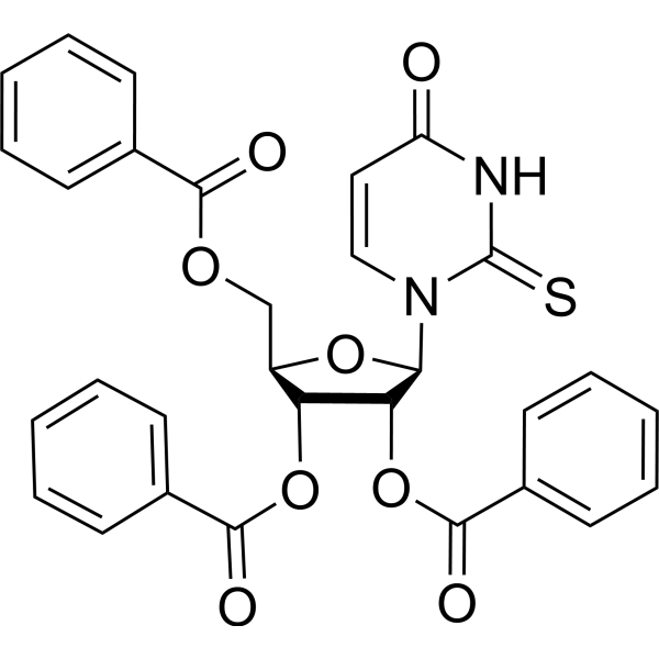 2’,3’,5’-Tri-O-benzoyl-2-thiouridine structure