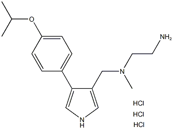 N1-methyl-N1-[[4-[4-(1-methylethoxy)phenyl]-1H-pyrrol-3-yl]methyl]-1,2-ethanediamine,trihydrochloride结构式