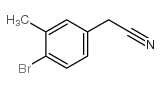 2-(4-bromo-3-methylphenyl)acetonitrile Structure