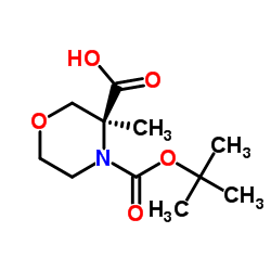 (S)-4-BOC-3-吗啉甲酸甲酯结构式