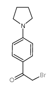 2-溴-4’-(1-吡咯烷基)苯乙酮结构式