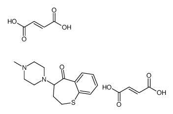 (Z)-but-2-enedioic acid,4-(4-methylpiperazin-1-yl)-3,4-dihydro-2H-1-benzothiepin-5-one Structure