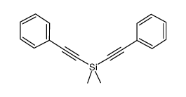 二甲基双(苯乙炔基)硅烷结构式