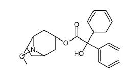 (3S)-6-Methoxy-8-methyl-8-azabicyclo[3.2.1]oct-3-yl hydroxy(diphe nyl)acetate结构式