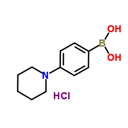 Boronic acid,B-[4-(1-piperidinyl)phenyl]- Structure