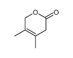 3,4-dimethyl-2,5-dihydropyran-6-one Structure