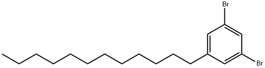 1,3-二溴-5-十二烷基苯结构式