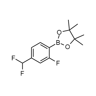 2-(4-(二氟甲基)-2-氟苯基)-4,4,5,5-四甲基-1,3,2-二氧杂硼烷结构式