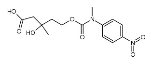5-[(4-nitrophenyl)methylcarbamoyloxy]-3-hydroxy-3-methylpentanoic acid Structure