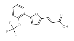 3-[5-(2-三氟甲氧基苯基)2-呋喃基)丙酸结构式