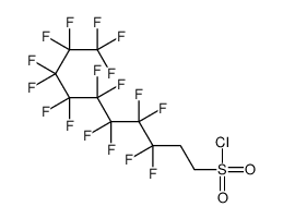 3,3,4,4,5,5,6,6,7,7,8,8,9,9,10,10,10-heptadecafluorodecanesulphonyl chloride结构式