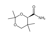(R)-2,2,5,5-Tetramethyl-1,3-dioxane-4-carboxamide结构式