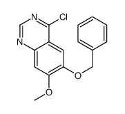 4-氯-6-苄氧基-7-甲氧基喹唑啉结构式