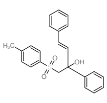 Benzenemethanol, a-[[(4-methylphenyl)sulfonyl]methyl]-a-(2-phenylethenyl)- Structure