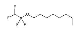 Octyl(1,1,2,2-tetrafluoroethyl) ether Structure