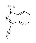 1-甲基-1H-吲唑-3-甲腈结构式