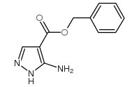 苄基5-氨基吡唑-4-羧酸酯结构式