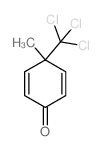 4-甲基-4-三氯甲基-2,5-环己二烯酮结构式