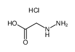 hydrazinoacetic acid methyl ester hydrochloride Structure
