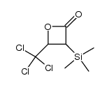 3-trimethylsilyl-4-trichloromethyl-2-oxetanone结构式